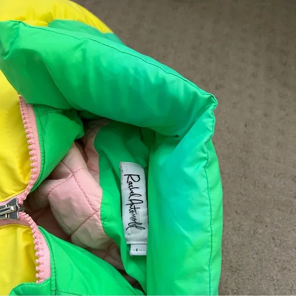 XS Rachel Antonoff puffer coat Terry colorblock striped - Picture 3 of 7